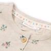 Beige blouse met bloemetjes - Blouse short sleeves fairy bloom